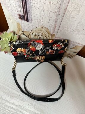 Floral Black Crossbody Bag